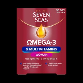 Seven Seas Omega-3 & Multivitamins Woman 30 Tablets & 30 Capsules (1 Month Supply)