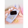 FACKELMANN Spaetzle Grater with Dough Scraper, White, Plastic Spätzle Slicer,