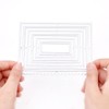 INFUNLY 13pcs Rectangle Hot Foil Plate, Glimmer Hot Foil Plates