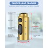 iVIGA Faucet Sprayer Head Replacement: Stainless Steel Gold 3 Function