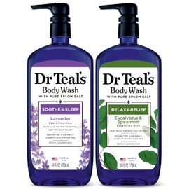 Dr Teal's Dr Teal's Body Wash with Pure Epsom Salt, Lavender & Eucalyptus, 24 fl oz (Pack of 2)