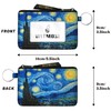 WEFMOSE RFID Small Wallet Keychain with Clear ID Window Zipper