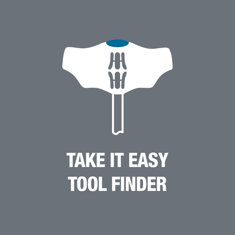 Wera 05023334001 454 HF T-Handle Hexagon Screwdriver Hex-Plus with Holding
