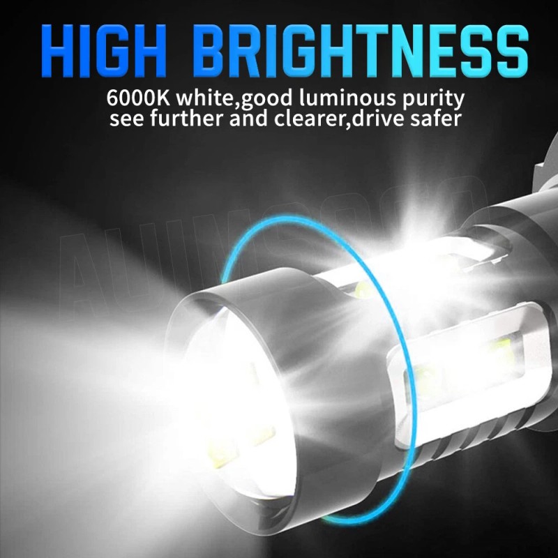 AUIMSOCO For Dodge Challenger 2015-2022 LED Headlight Bulbs Hi/Lo Beam+Fog