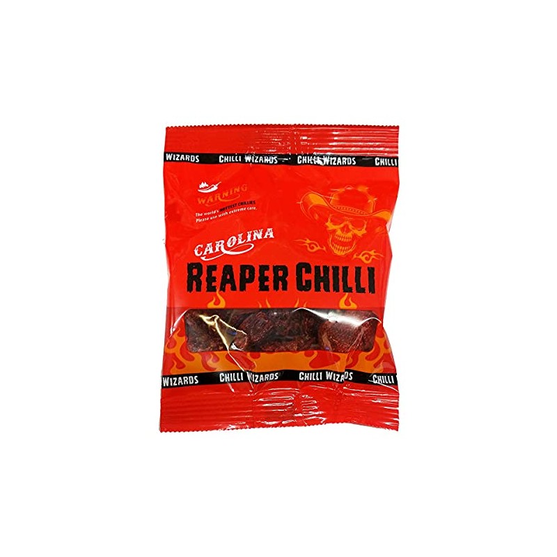 Genuine 100% Carolina Reaper Pods 10g - Worlds Hottest Chilli