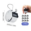 Abiyou 9 x hand counter, metal counter, clicker counter, hand