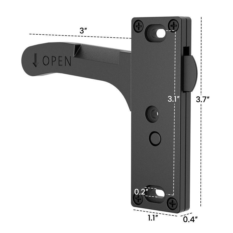 Safoner Aluminum RV Screen Door Latch Left Handle Replacement Kit