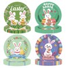 EVYIENEN 48 Pcs Easter Paper Plates,7Inch Easter Dessert Plates Decorative