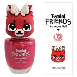 Tomini Children's Friends Water-based Nail 8ml, Twin Cleated Fox, 3 Pieces / 투미니 어린이 프렌즈 수성 네일 8ml, 트윙클레드여우, 3개