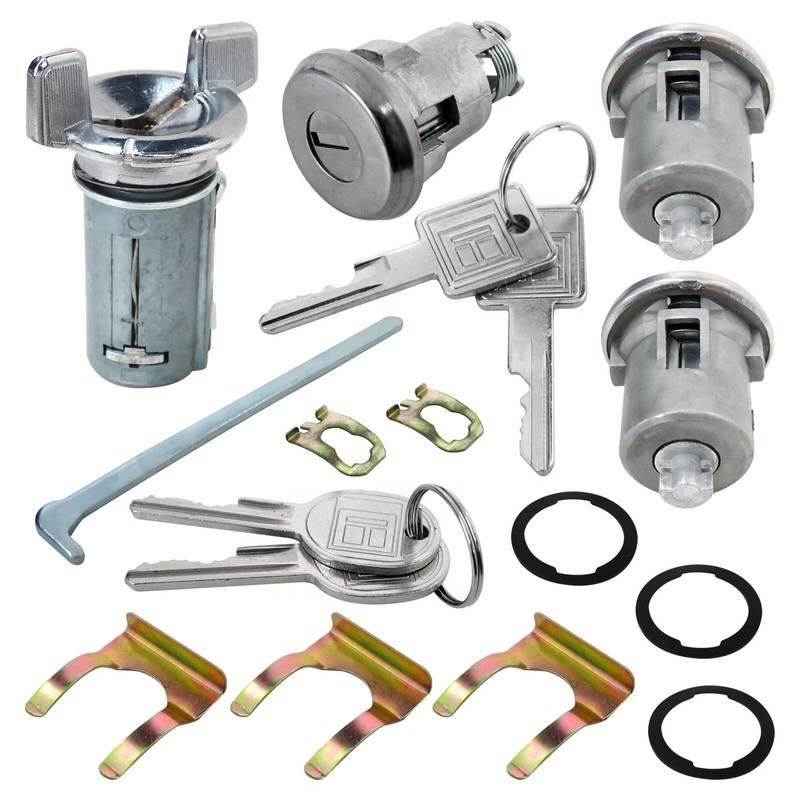 Gxcdizx Upgraded 607893 + 608307 + 605533 Ignition/Doors/Trunk Lock Key