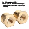 Brass Reducer, Brass Pipe Fitting 2 Pieces 1/2 NPT Male