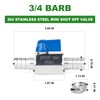 TAISHER 1PCS 304 Stainless Steel 3/4" Mini Ball Valve Shut