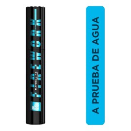 Mascará Pestañas Waterproof Maybelline Lash Sensational Firework Electro Black Wtp