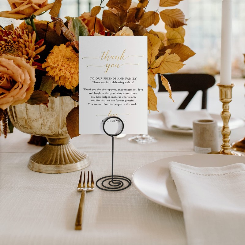 HomWanna Table Number Holders 20Pcs - 3.35 Inch Place Card