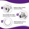 SATUY 2Pcs Oil Pressure Sensor Adapter, M16x1.5 to 1/8" NPT,