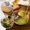 LamChyar Matcha Bowl with Spout, Matcha Whisk Holder, Glass Matcha