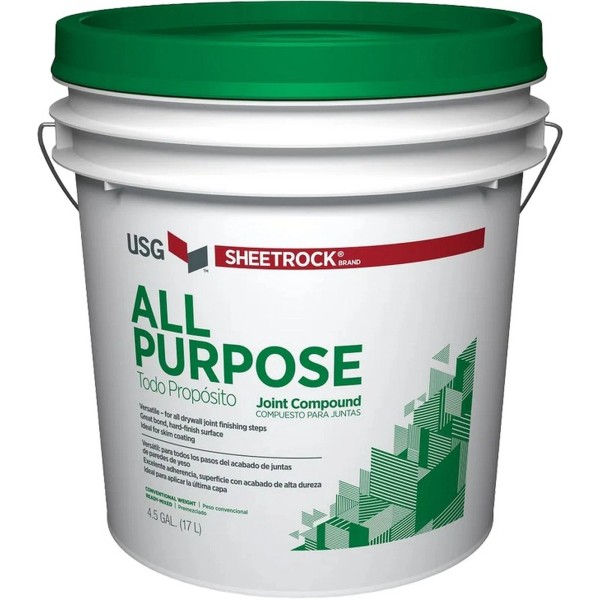 FixtureDisplays USG 380501048 4.5gal All Purpose Joint Compound Green Lid