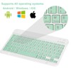UX030 Lightweight Ergonomic Keyboard with Background RGB Light, Multi Device