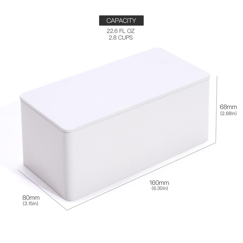 Tianhui Rectangle Metal Boxes Tin container for Small Storage Container