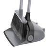 MR.SIGA Broom and Dustpan Set with Adjustable Long Handle, Upright