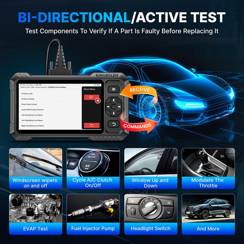 Automotive Diagnostic Scanner Full System Bi-Directional Scan Tool FCA AutoAuth