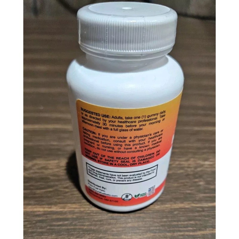 Pure Fuel Keto ACV Gummies 525mg 30 Count