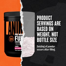 Animal Animal Fury Pre Workout Powder - Energy and Focus Supplement with 5g BCAA, 350mg Caffeine Nitric Oxide Booster with Beta-Alanine, Preworkout for Men and Women, Watermelon Flavor, 30 Servings