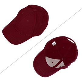 KeepSa Cotton Baseball Cap Unisex Adjustable Baseball Hat for Outdoor, Sports, Traveling - Letter Patch Rivets Casual Caps Comfortable and Typical