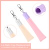 Mikovivi 4pcs Keychain Cap for Summer Fridays, Portable Lipgloss Keychain