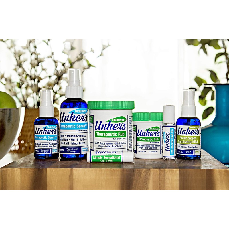 Unkers Therapeutic Rub for Joint Pain, Sore Muscles, Burn Cream,