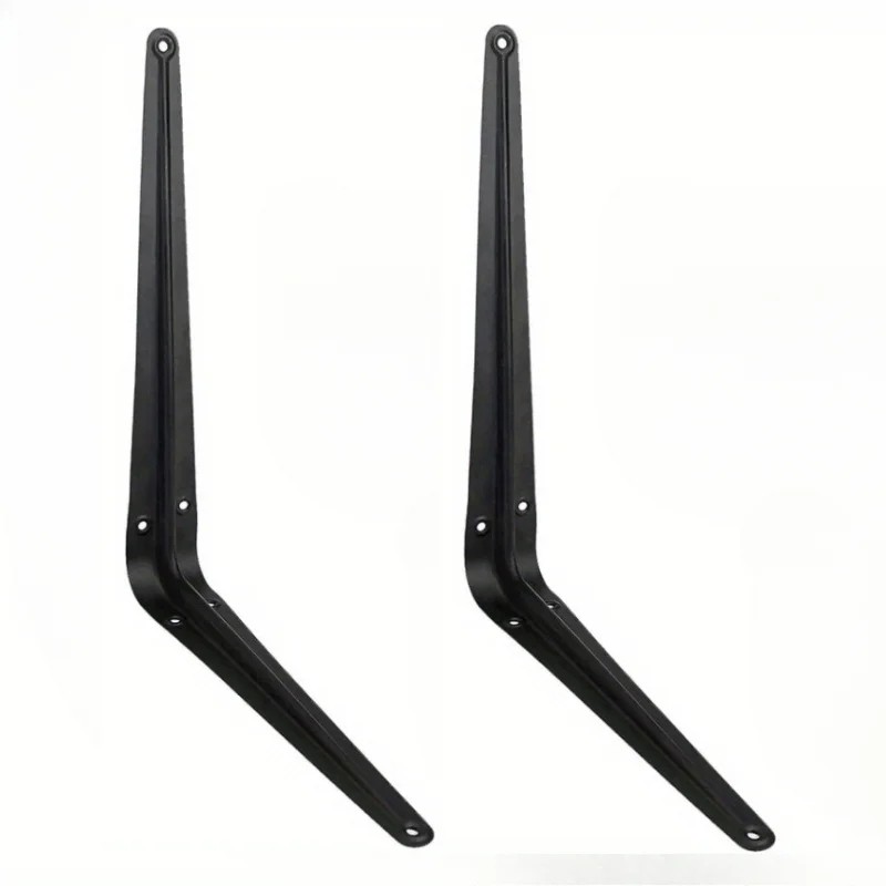 Floating Shelf L Brackets – Black Steel Wall Mount Supports