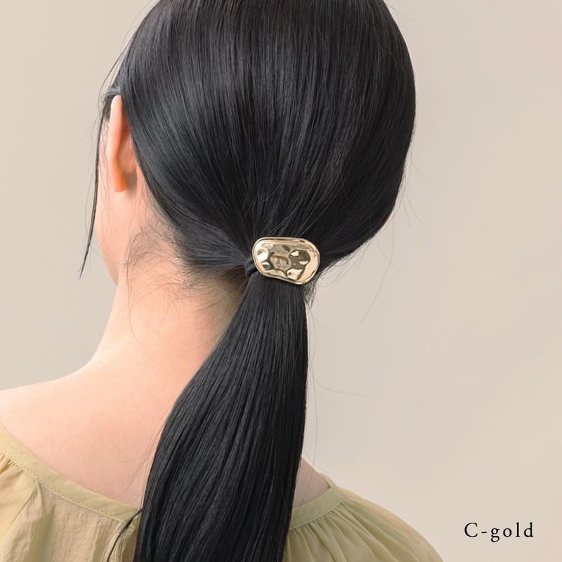 JewelVOX Hair Rubber Hair Pony Antique Style Women's Gold Silver