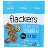 Flackers Organic Sea Salt Flaxseed Crackers, Gluten Free, Non GMO,