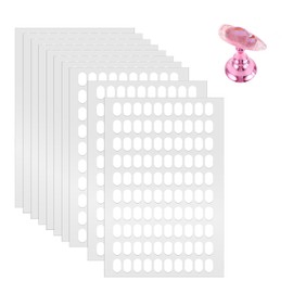 1000 PCS Nail Art Double Sided Nail Tape, False Tip Nail Adhesive Tabs, Clear Fingernail Sticky Tabs, Press on Fingernail Stickers Nails Display Strips, Fingernail Stickers for Press on Nails Stand