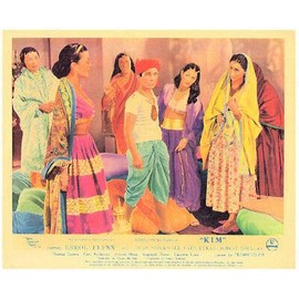 Kim Original Lobby Card Dean Stockwell Laurette Luez Rudyard Kipling 1950