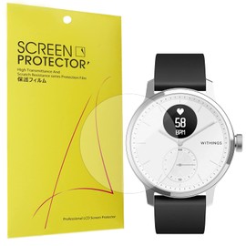 Giaogor Compatible for Withings ScanWatch Screen Protector, [6 Pack] Full Coverage TPU Clear Film Compatible for Withings ScanWatch 42mm / 38mm Hybrid Smartwatch (6 pack, 38mm)