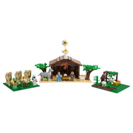 Nativity Bricks Ultimate Play Set - Large Indoor Nativity Scene, 15 Characters, Trees - Buildable Christian Sets for Kids, Perfect Stocking Stuffer, Gift for Christmas