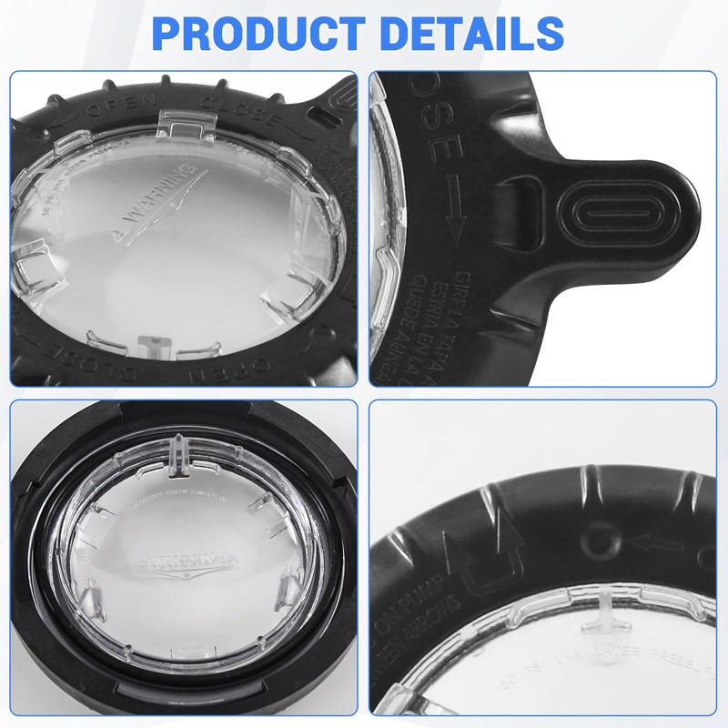 SZQBZMJ 17307-0111S Trap Cover Assembly with O-Ring Compatible with Pentair
