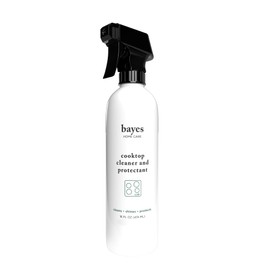 Bayes Cooktop Cleaner and Protectant for Daily Use - Cleans, Shines and Protects Ceramic Glass and Enamel Cooktops - For Fingerprints, Grease, Residue, and Smudges - 16 oz
