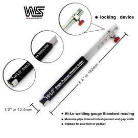 Hi Lo Gauge Hi-Lo Internal Welding Gage Single Purpose In Inch Stainless Steel
