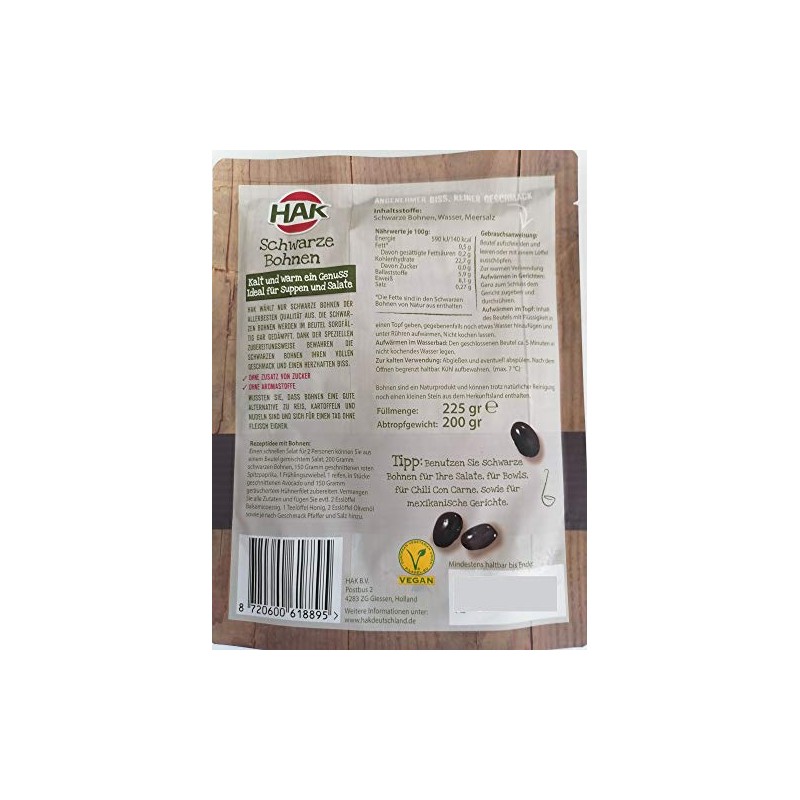 HAK Black Beans 200g