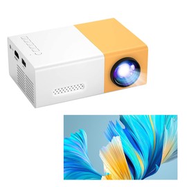 LorZacio PVO Mini Portable Projector for Kids and Outdoor Movies, LED Pico Video Projector with USB Interfaces, and Remote Control, Ideal for Home Theater and Children's Cartoons