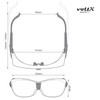 voltX 'RETRO SAFETY OVERGLASSES' with Case – Suitable as FITOVERS