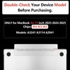 TWOLSKOO Compatible with M4 MacBook Air 15 inch Case 2025-2023