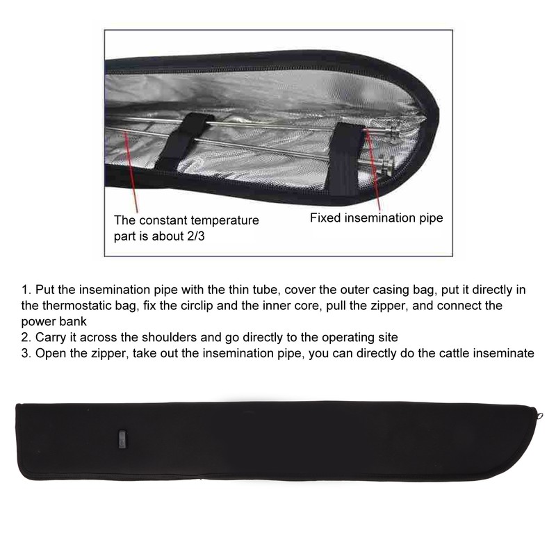 Cattle Insemination Pipe Insulation Bag Cattle Insemination Needle Thermostatic Bag