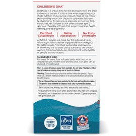 Nordic Naturals, Children's DHA, Strawberry, 250 mg, Chewable Soft Gels