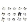Teansic 150 Pcs 15 Models Micro USB Connector Socket Jack