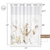 Wyljljy No Hook Shower Curtain Set with Liner, Boho Botanical