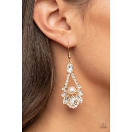 Paparazzi jewelry Earrings Set •NEW• Prismatic Presence (Gold)