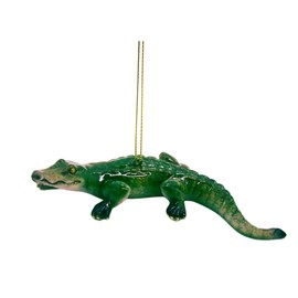 Alligator Christmas Ornament, Holiday Décor, Nautical Theme, 4.5 Inches